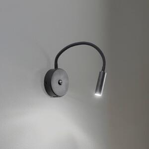 TK Lighting Lagos USB fali lámpa, 27 cm, fekete, olvasólámpa, G9, Fekete, Hálószoba, fém, Modern