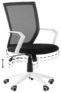 Állítható magasságú fekete irodai szék RELIEF
