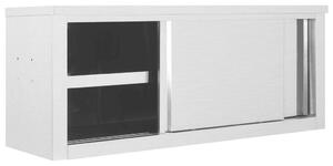 GastroChef Konyhaszekrény - Rozsdamentes Acél - Tolóajtós - 120x40x50cm