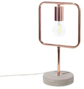Rézszínű fém asztali lámpa 37 cm MUNDO