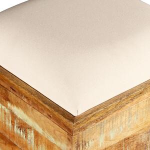 VidaXL tömör újrahasznosított fa tárolópad 40 x 40 x 45 cm
