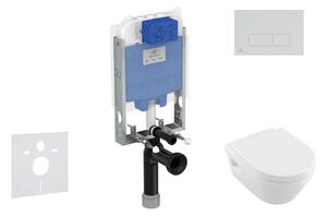Ideal Standard ProSys - Készlet falra szerelhető, WC és ülőke Architectura, gombok Oleas M2, DirectFlush, SoftClose, CeramicPlus, króm matt ProSys80M SP116