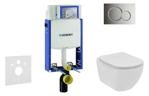 Geberit Kombifix - Falra szerelhető szett, WC és ülőke Ideal Standard Tesi, gombok Sigma01, Rimless, SoftClose, fényes króm, fényes króm 110.302.00.5 NE2