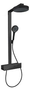 Hansgrohe Rainfinity - Zuhanyszett termosztáttal, 25 cm átmérőjű, 3 fúvókával, matt fekete színű 28742670