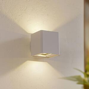 Lucande LED kültéri fali lámpa Aaron, fehér, IP54, fel/le, le/fel