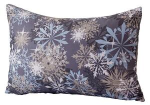 Mikroszálas párnahuzat SNOWFLAKE 50x70 cm, kékesszürke