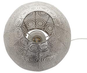 Ezüstszínű fém asztali lámpa 30 cm MARINGA