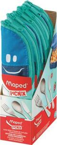 Evőeszközkészlet, fém, szövet tok, MAPED PICNIK Concept Kids, kék (IMA878003)