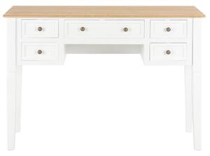 VidaXL 280069 Writing Desk White 109,5x45x77,5 cm Wood