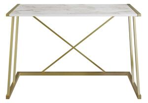 Anemon fehér-arany íróasztal 120 x 75 x 60 cm