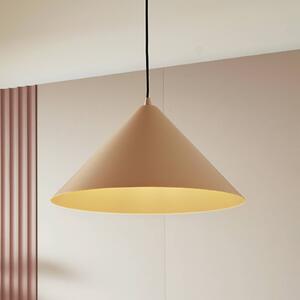 Lindby függőlámpa Clarine, bézs, Ø 50 cm, fém