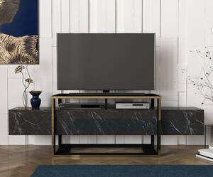 Bianco fekete-arany tv állvány 160 x 46 x 49 cm