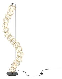 Maytoni modern állólámpa golden cage fehér sárga mymod216fl-l38g3k