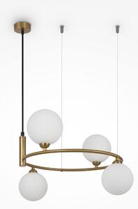 Maytoni klasszikus modern függeszték ring fehér sárgaréz mymod013pl-04bs1