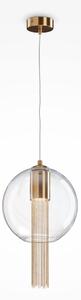 Maytoni glamour függeszték flusso barna átlátszó myp095pl-01bz1