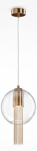 Maytoni glamour függeszték flusso barna átlátszó myp095pl-01bz