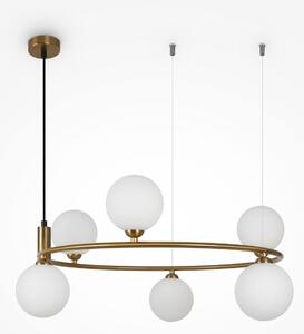 Maytoni klasszikus modern függeszték ring fehér sárgaréz mymod013pl-06bs1