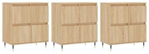 VidaXL Sonoma Tölgy Fa Tálalószekrény Szett - 3 db, 180cm
