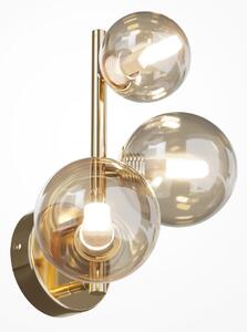 Maytoni modern fali lámpa dallas borostyán arany mymod545wl-03g