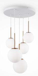 Maytoni modern függeszték basic form fehér arany mymod321pl-05g