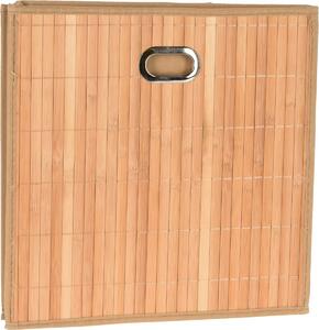 Taytay dekoratív bambusz doboz barna, 31 x 31 x 30,5 cm