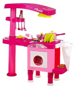 Aga4Kids műanyag játékkonyha KITCHEN 008-82 rózsaszínű
