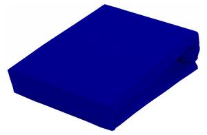 Aga lepedő JERSEY 90x200 cm Lepedő színe: Sötétkék
