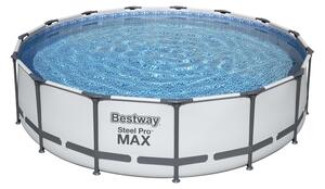 Bestway Steel Pro Max 4,57 x 1,07 m 56488 + Patrongyűjtő szűrő + létra