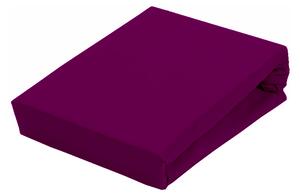 Aga lepedő JERSEY 90x200 cm Lepedő színe: Sötétlila