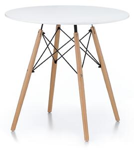 Aga étkezőasztal 80 cm Fehér