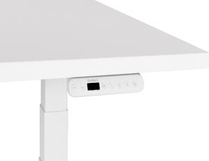 Fehér elektromosan állítható íróasztal 120 x 72 cm DESTINES