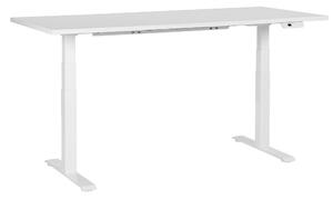 Fehér elektromosan állítható íróasztal 180 x 72 cm DESTINES
