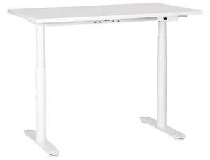 Fehér elektromosan állítható íróasztal 120 x 72 cm DESTINAS