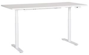 Fehér elektromosan állítható íróasztal 180 x 80 cm DESTINAS