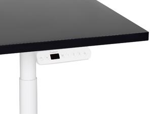Fekete és fehér elektromosan állítható íróasztal 180 x 72 cm DESTINAS