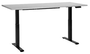 Fekete és szürke elektromosan állítható íróasztal 180 x 72 cm DESTINES