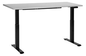 Fekete és szürke elektromosan állítható íróasztal 160 x 72 cm DESTIN III