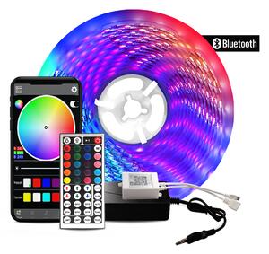 Aga Bluetooth RGB LED szalag 5m + távirányító + tápegység