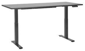 Fekete elektromosan állítható íróasztal 180 x 72 cm DESTINES