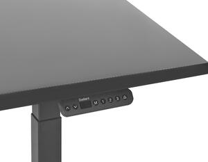 Fekete elektromosan állítható íróasztal 180 x 72 cm DESTINES