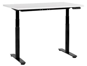 Fehér és fekete elektromosan állítható íróasztal 120 x 72 cm DESTIN IV