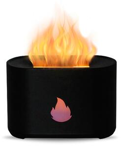 Aga Aroma diffúzor LED tűzprojekcióval Fekete
