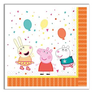 Peppa Pig Papír Szalvéták Peppa Malac 33x33cm 16 db