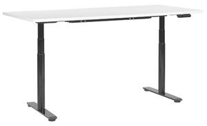 Fehér és fekete elektromosan állítható íróasztal 180 x 72 cm DESTIN IV
