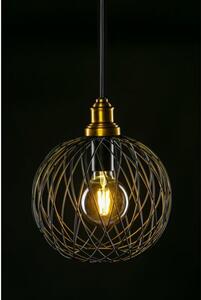 Lámpa Mennyezeti lámpatest VIELA 1,6972,AC220-240V,50/60Hz,1*E27,IP20,átmérő 25cm,egyes,fekete/arany