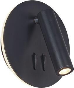 Maytoni modern fali lámpa ios 176 fekete myc176-wl-01-6w-b