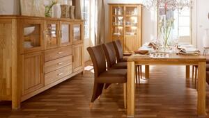 Masszív tölgyfa étkezőasztal, Alexandra 210 x 100