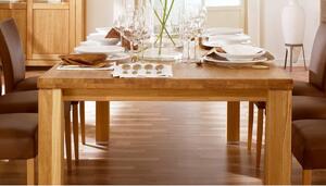 Masszív tölgyfa étkezőasztal, Alexandra 210 x 100