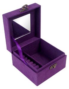 Aga Ékszerdoboz 12,2x12,2x8,5 cm Lila