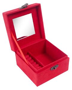 Aga Ékszerdoboz 12,2x12,2x8,5 cm Piros